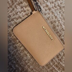 Michael Kors Tan Wristlet